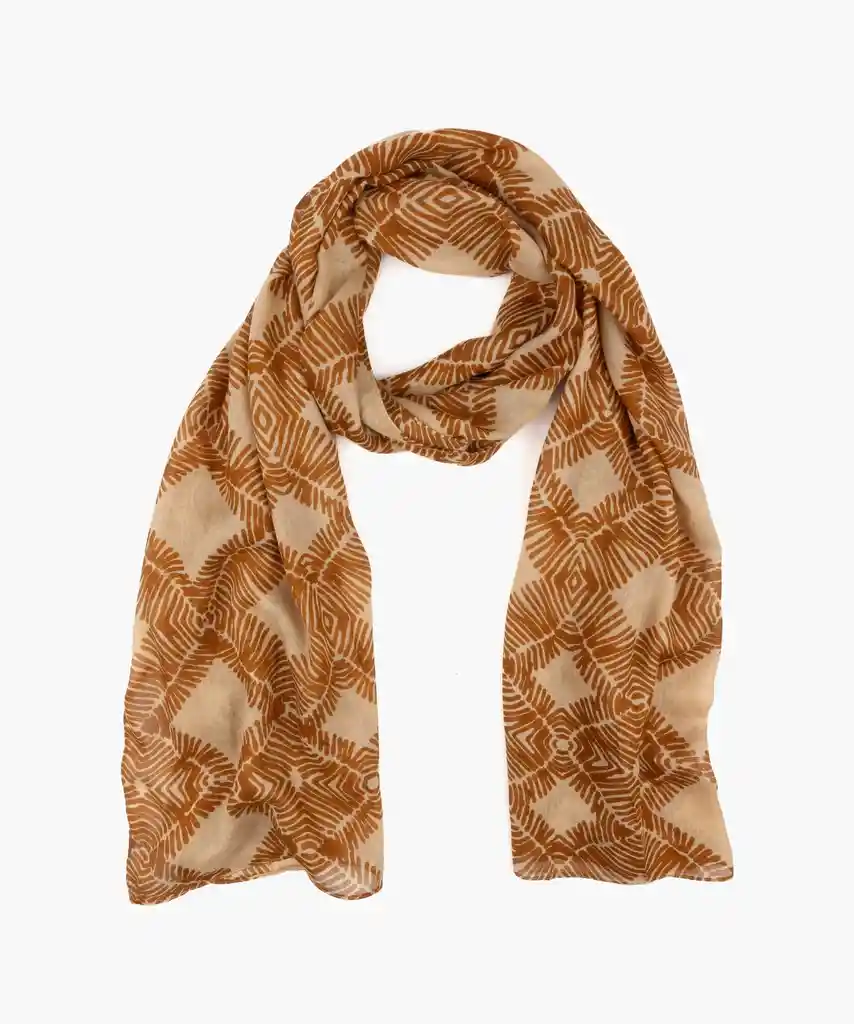 Estola Mujer Rombos Beige