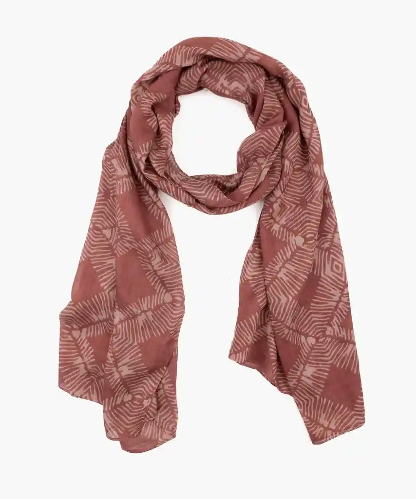 Estola Mujer Rombos Rosado