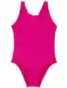 Traje De Baño Básico De Niña Fucsia 8