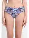 Bikini Calzón Ajustable Caderas Estampado Azul Xl