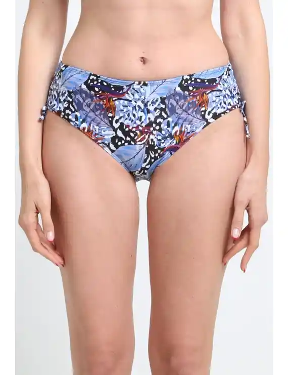 Bikini Calzón Ajustable Caderas Estampado Azul Xl