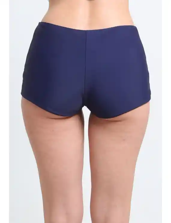 Hot Pant Tiro Alto Azul Marino Xl
