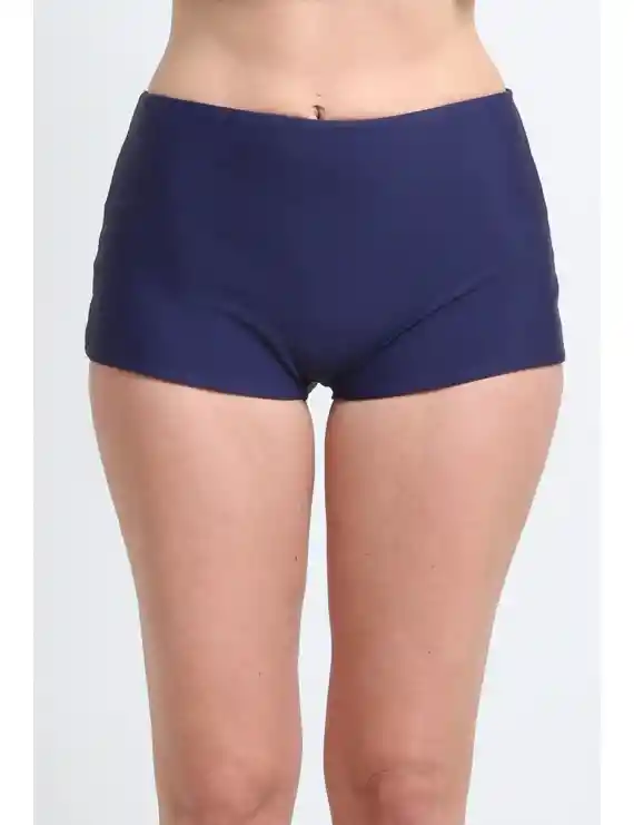 Hot Pant Tiro Alto Azul Marino L