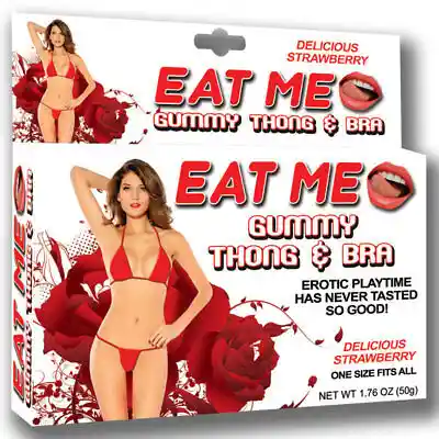 Eat Me - Lencería Erótica Coméstible Sabor Frutilla