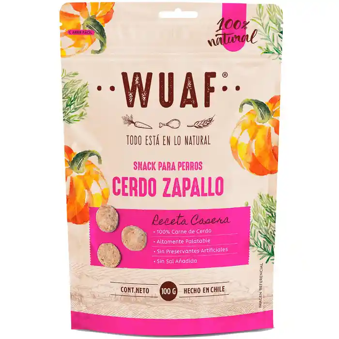 Wuaf Cerdo Zapallo 100 Grs