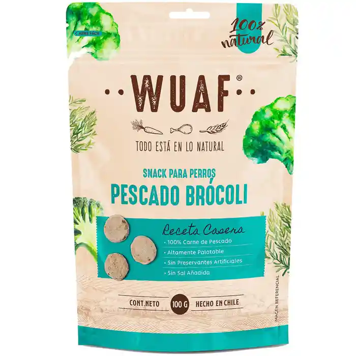 Wuaf Pescado Brocoli 100 Grs