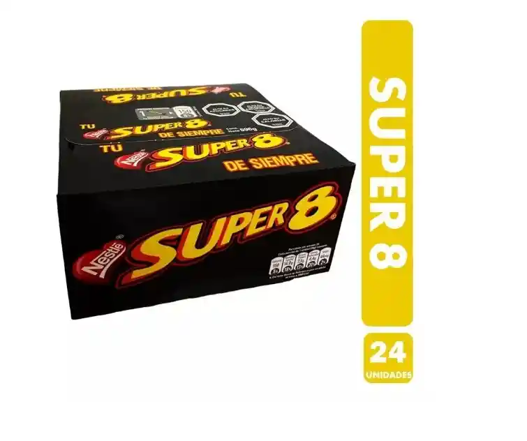 Caja De Super 8 - Oblea Bañada Nestle (caja Con 24 Uni)