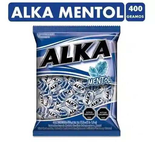 Caramelo Tradicional Alka Mentol (bolsa De 400gr)