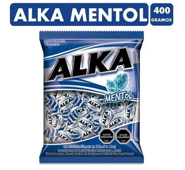 Caramelo Tradicional Alka Mentol (bolsa De 400gr)
