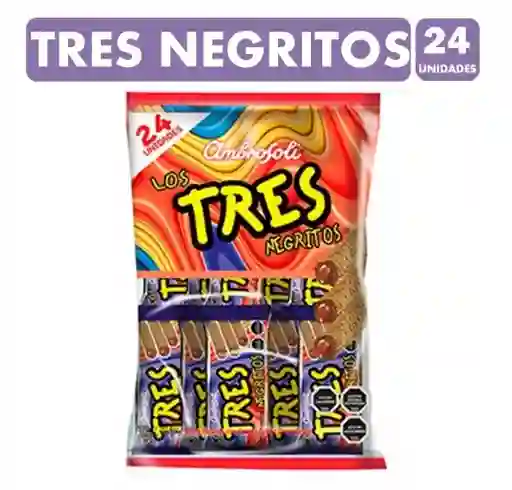 Tres Negritos Marca Ambrosoli (bolsa Con 24 Unidades)