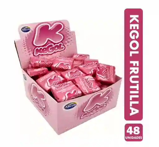 Caramelo Kegol Frutilla (caja Con 48 Unidades)