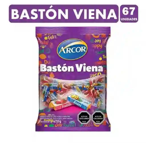 Bastón Viena Sabor Frutas De Arcor (bolsa Con 66 Unidades)