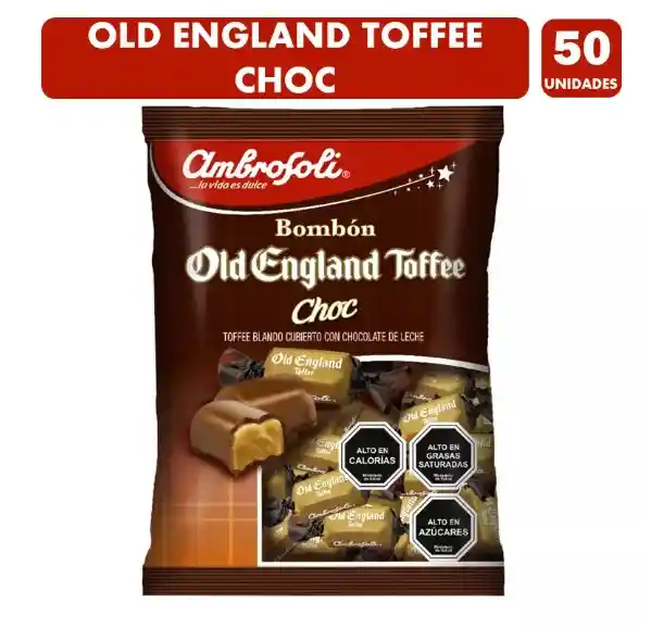 Bombón Old England Toffee Choc De Ambrosoli - Bolsa De 50un.