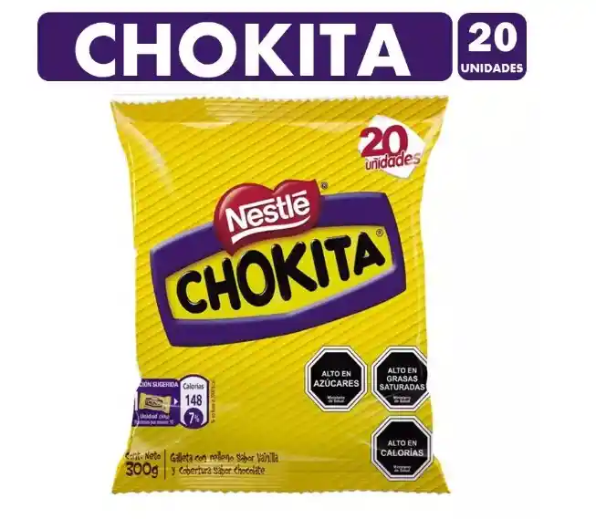Chokita - Galletas Bañadas En Chocolate (bolsa Con 20 Uni)