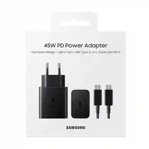 Cargador Completo Para Samsung Tipo C 45w Carga Rapida