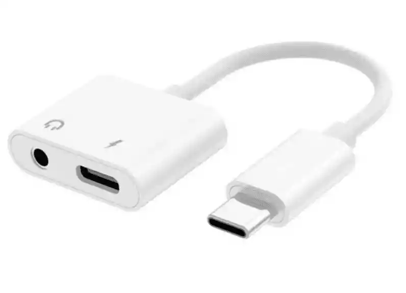 Adaptador Usb C A 3.5 Mm Aux Y Usb C Audio Y Carga