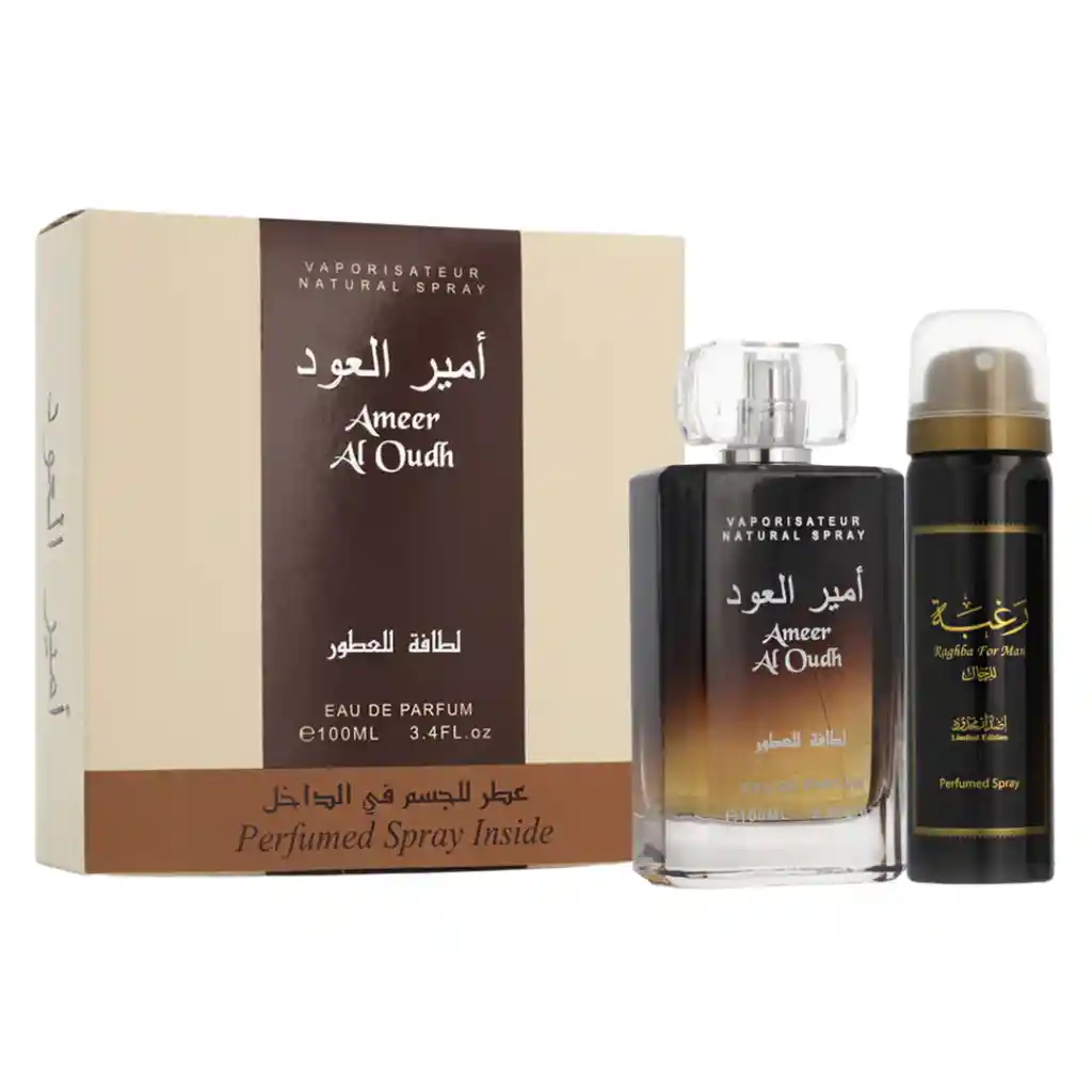 Lattafa Ameer Al Oudh Eau De Parfum 100 Ml + Deo 50 Ml Unisex