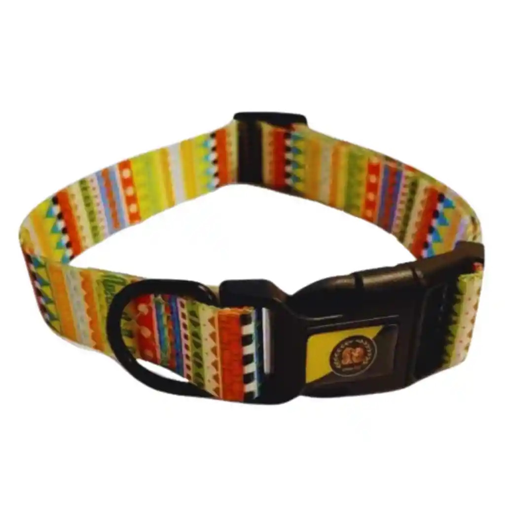 Collar Ajustable Para Perros, Diseño Étnico