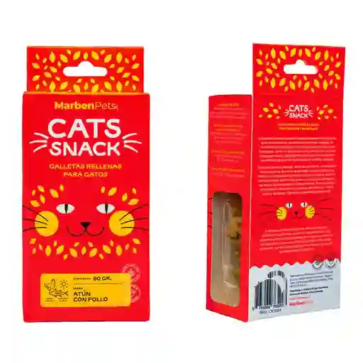 Cats Snack Galletas Rellenas Sabor Atún Con Pollo