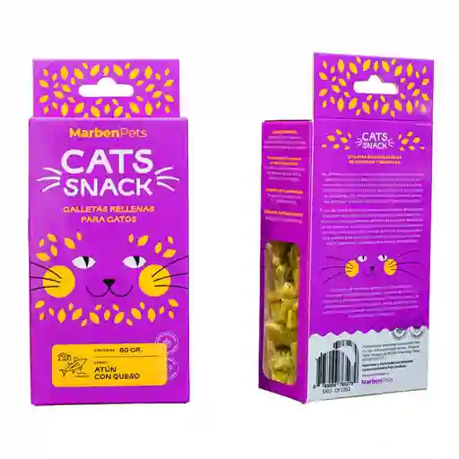 Cats Snack Galletas Rellenas Sabor Atún Y Queso
