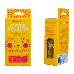 Cats Snack Galletas Rellenas Sabor Salmón Y Pollo