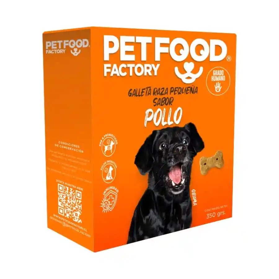 Galletas Horneadas Para Perros De Razas Pequeñas Sabor Pollo 350g