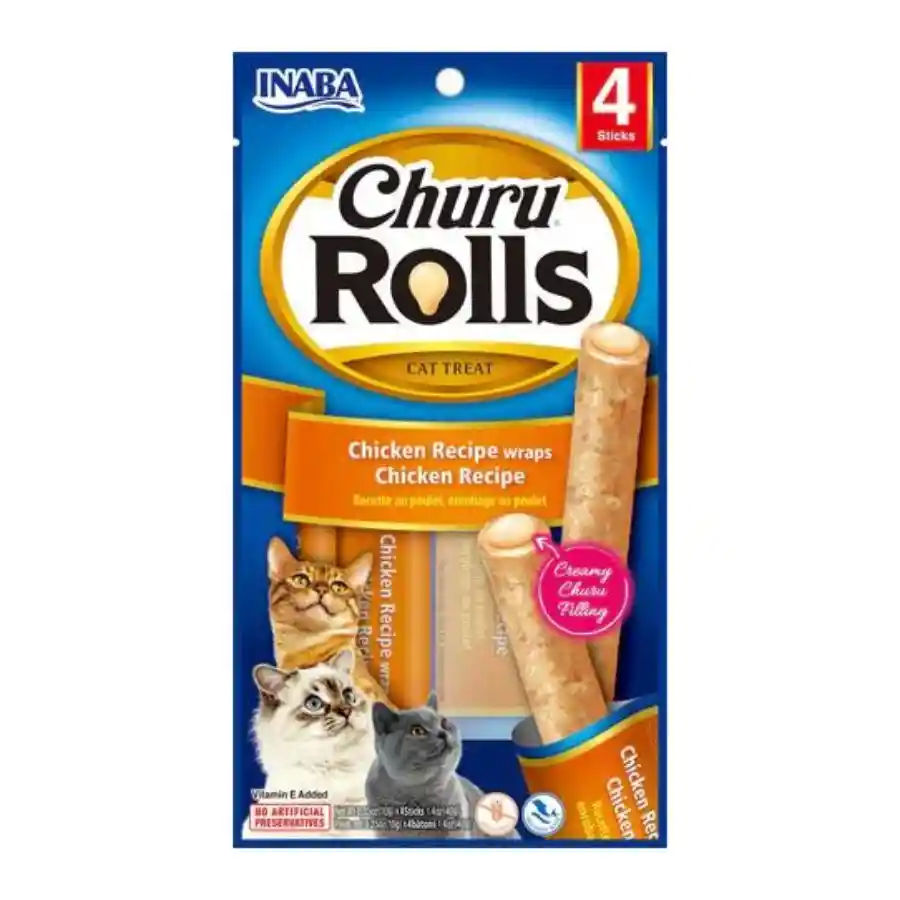 Churu Rolls Cat Chicken Recipe Wraps