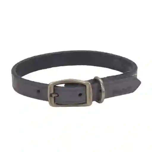 Rustic Leather Town Dog Collar, Slate Grey 1" X 20"