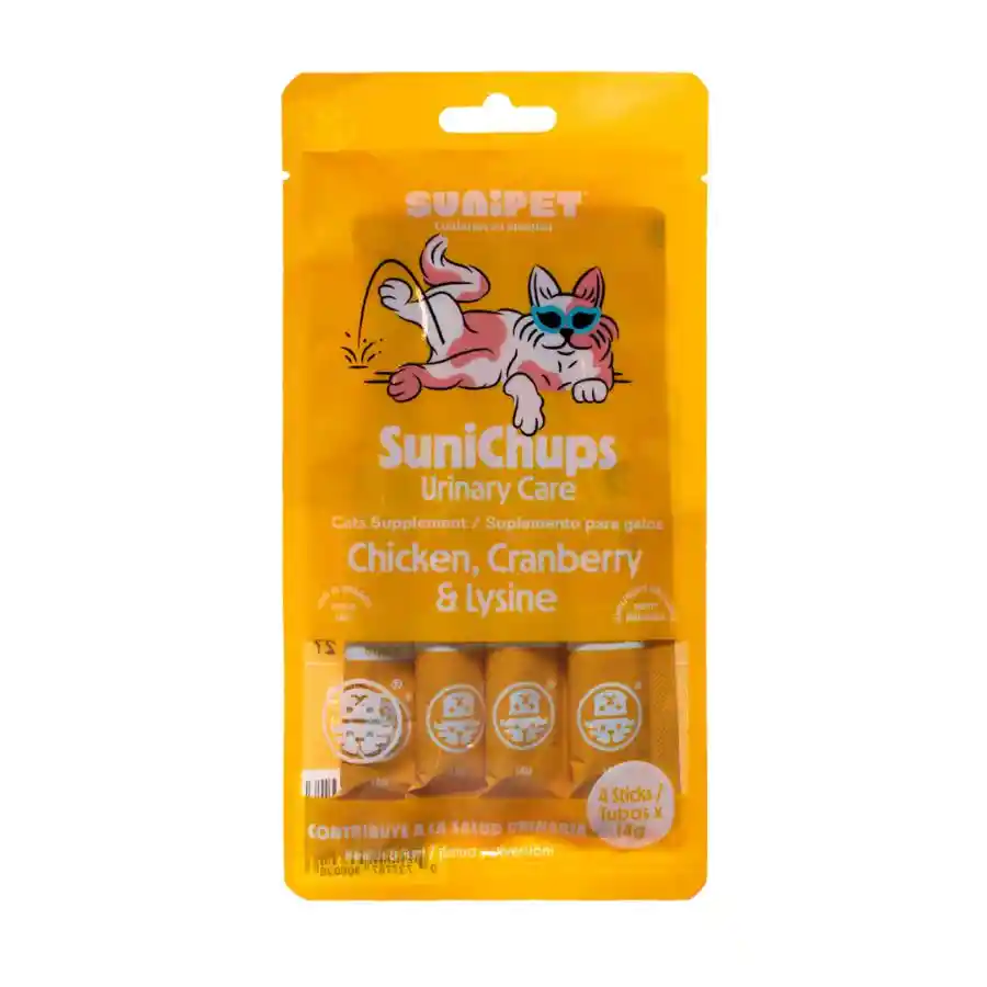 Sunichups Urinari Care- Snack Funcional Para Gatos