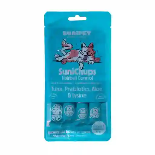 Sunichups Hairball Control - Snack Funcional Para Gatos