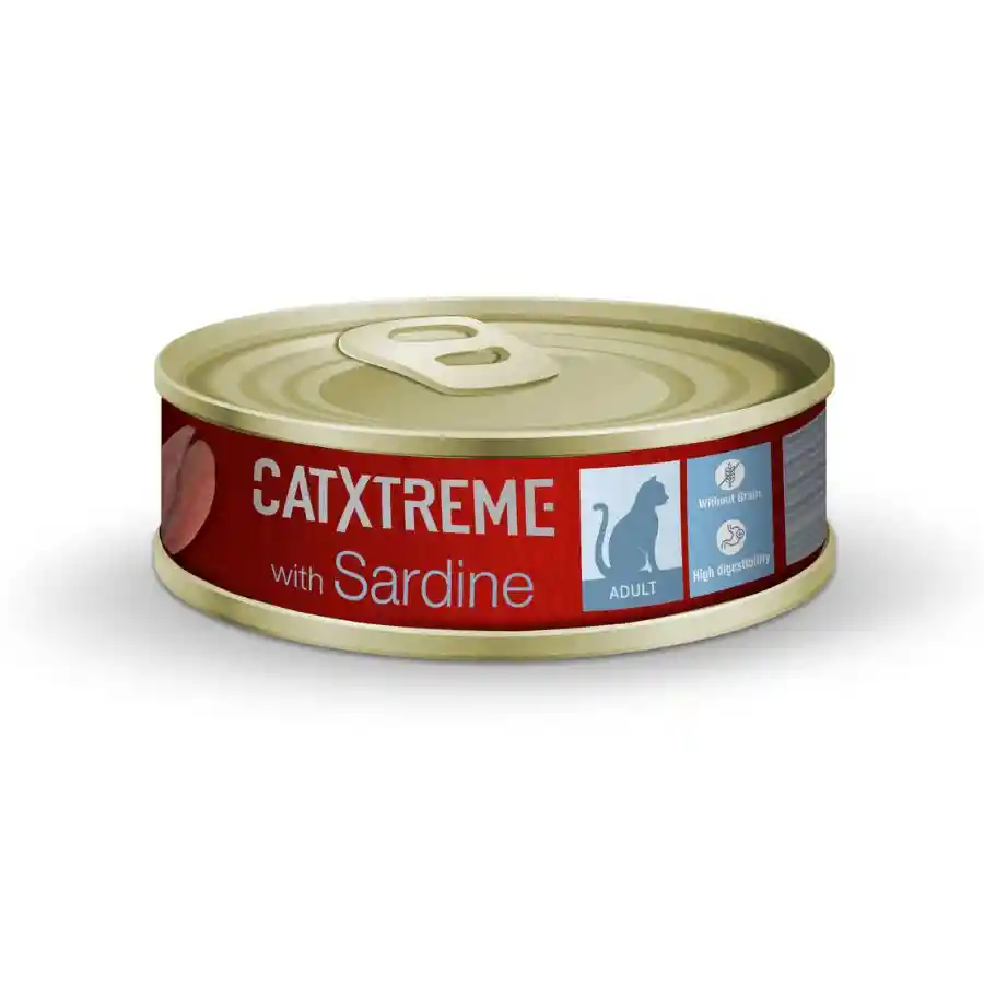 Catxtreme Cat Adulto Steril Paté Con Sardina Alimento Húmedo Para Gatos