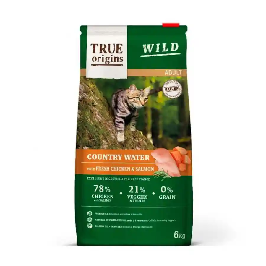 True Origins Wild Cat Adult Country Water Alimento Para Gato 6 Kg