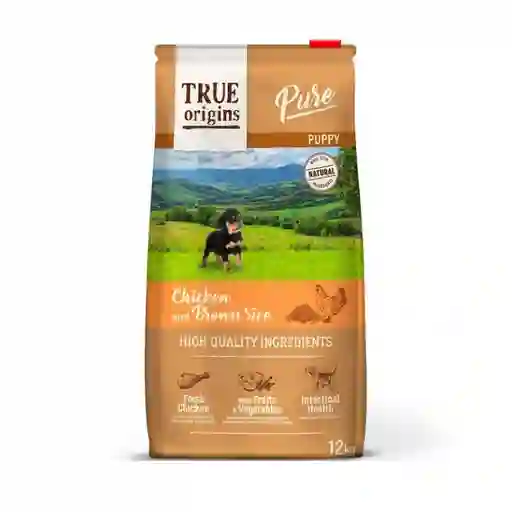 True Origins Pure Dog Puppy Chicken Alimento Para Perro 3 Kg