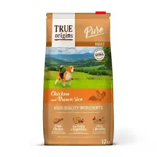 True Origins Pure Dog Adult Chicken Alimento Para Perro 500g