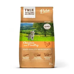 True Origins Cat Kitten Chicken Poultry Alimento Para Gato 2 Kg