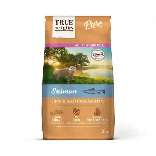 True Origins Cat Adult Sterelised Salmon Grain Free Alimento Para Gato 7 Kg