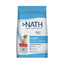 Nath Puppy Medium Maxi Sabor Pollo Y Arroz Integral Alimento Para Perros 12 Kg