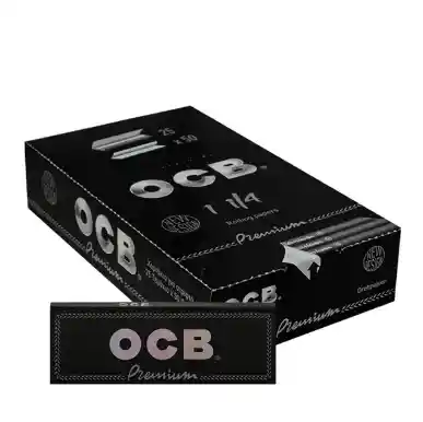 Papelillo Ocb Negro Premium 1 1/4