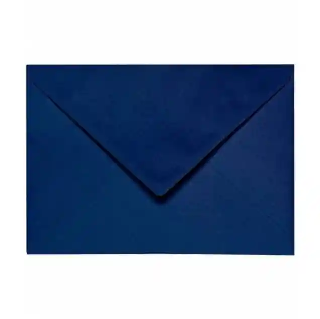Sobre Esquela 9.3x14cm Color Azul + Tarjeta Blanca Pack 5 Unds