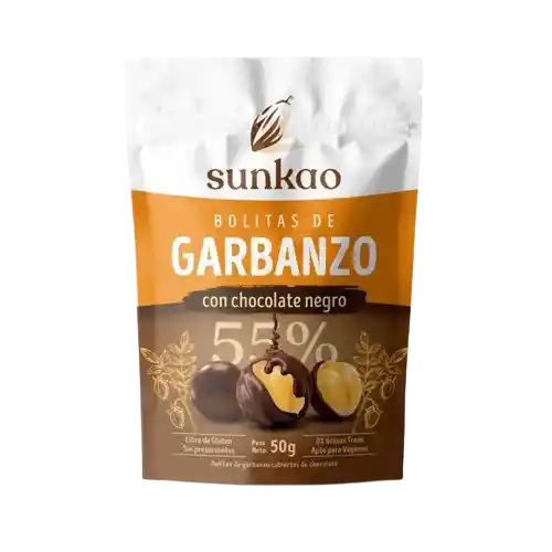 Sunkao - Bolitas De Garbanzo Cubiertas De Chocolate Amargo 50g