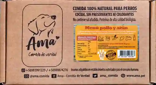 Manú Ama Pollo Y Atún Congelado Perro Caja 3,9 Kg