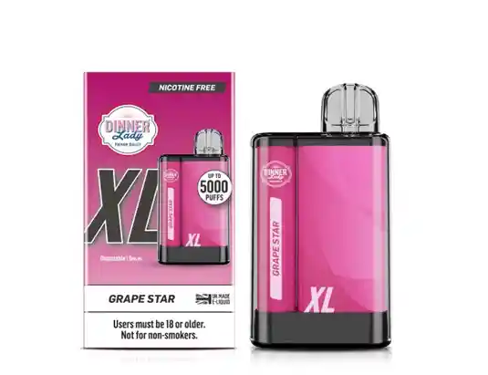 Vaporizador Penxl 5000 Puffs 0% Grape Star Dinner Lady