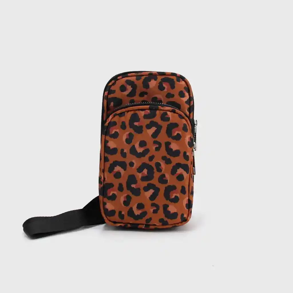 Bandolera Doble Cierre Animal Print A