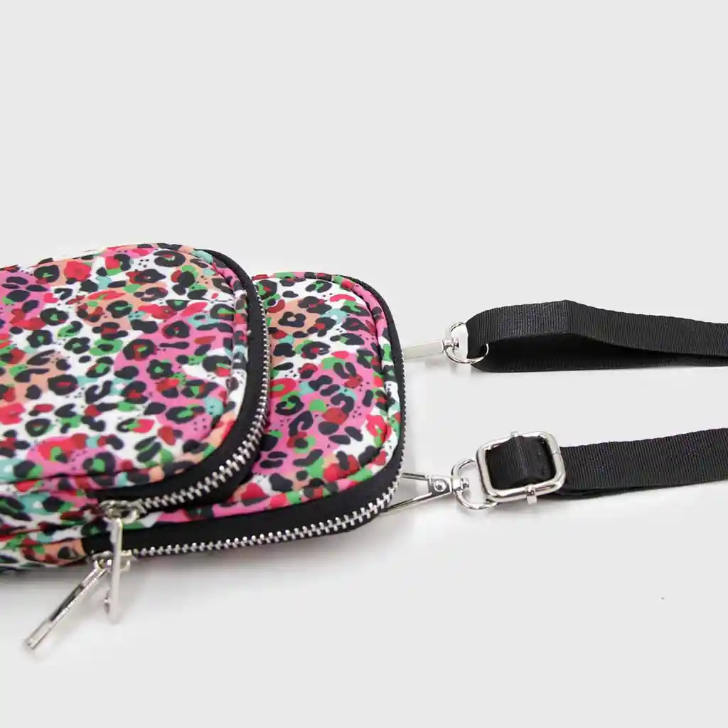 Bandolera Doble Cierre Animal Print B