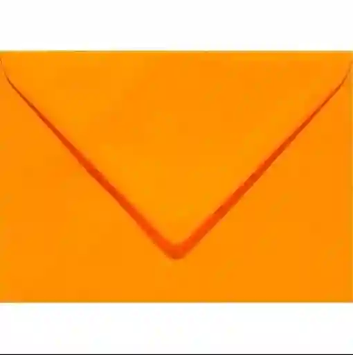 Sobre Carta 12x15cm Color Naranja Claro + Tarjeta Blanca Pack 5 Unds
