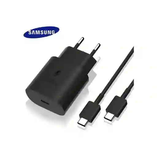 Cargador Samsung 25w Carga Súper Rápida S21 Mas Cable Usb-c