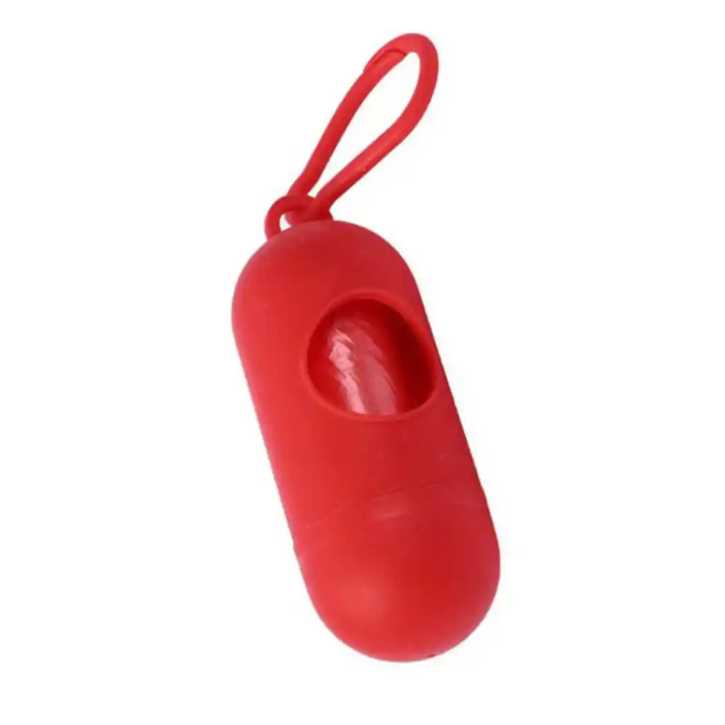 Dispensador De Bolsas Para Desechos De Mascotas + 1 Rollo De 15 Bolsitas