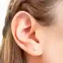 Aros Abridores Bebé Perla Sintética 4mm Laminado Oro 18 K