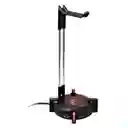 Soporte Stand Maxell Base Para Audifonos Gamer Rgb Hub Con 4 Usb