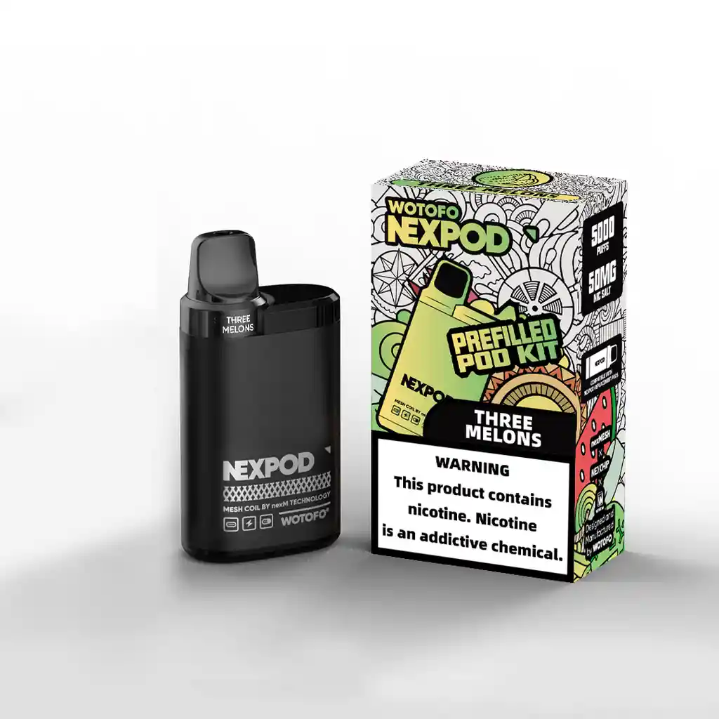 Vaporizador Desechable Nexpod Three Melons 5000 Puffs 5% - Wotofo